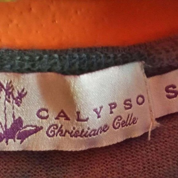 New Calypso 100% Cashmere  Sweater Pink Peach blue purple pullover Small XS dyed - Picture 6 of 7
